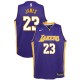 Jeunes LeBron James de Los Angeles Lakers ^ 23 Déclaration Jersey violet