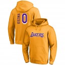 Lakers de Los Angeles Homme Kyle Kuzma ^ 0 Pull-over à capuche drapé doré