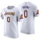 T-shirt maillot avec nom et numéro d'association Kyle Kuzma White de l'Association des Hommes Los Angeles ^ 0