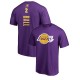 Lonzo Ball des Lakers de Los Angeles ^ 2 Backer T-shirt violet