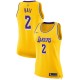 Maillot Lonzo Ball ^ 2 Icon Gold pour femmes Lakers de Los Angeles