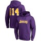 Lakers de Los Angeles Brandon Ingram ^ 14 Sidesweep Pullover Purple Hoodie