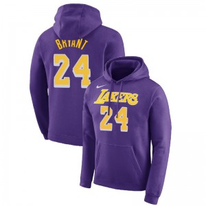 Los Angeles Lakers Kobe Bryant ^ 24 Essential Pullover Violet Capuche