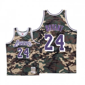 Maillots Mitchell & Ness Lakers de Los Angeles ^ 24 Kobe Bryant Woodland Camo