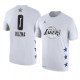 Lakers de Los Angeles ^ 0 Kyle Kuzma nom et numéro du match des étoiles 2019 T-shirt blanc