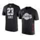 Lakers de Los Angeles ^ 23 LeBron James Nom et numéro du match des étoiles NBA 2019 T-shirt noir