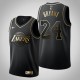 Lakers de Los Angeles Kobe Bryant ^ 24 Golden Edition Black Jersey