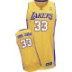 Maillot or authentique masculin NBA Abdul-Jabbar - Adidas Los Angeles Lakers & maison 33