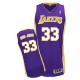 Jersey violet authentique masculin NBA Abdul-Jabbar - Adidas Los Angeles Lakers & route 33