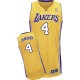 Jersey or de Byron Scott NBA authentiques hommes - Adidas Los Angeles Lakers & maison 4