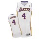 Maillot blanc de Byron Scott NBA authentiques hommes - Adidas Los Angeles Lakers & remplaçant 4