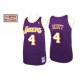 Jersey violet NBA Swingman de Byron Scott Throwback masculine - Mitchell et Ness Los Angeles Lakers & 4