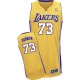 Jersey or de NBA Dennis Rodman authentiques hommes - Adidas Los Angeles Lakers & maison 73